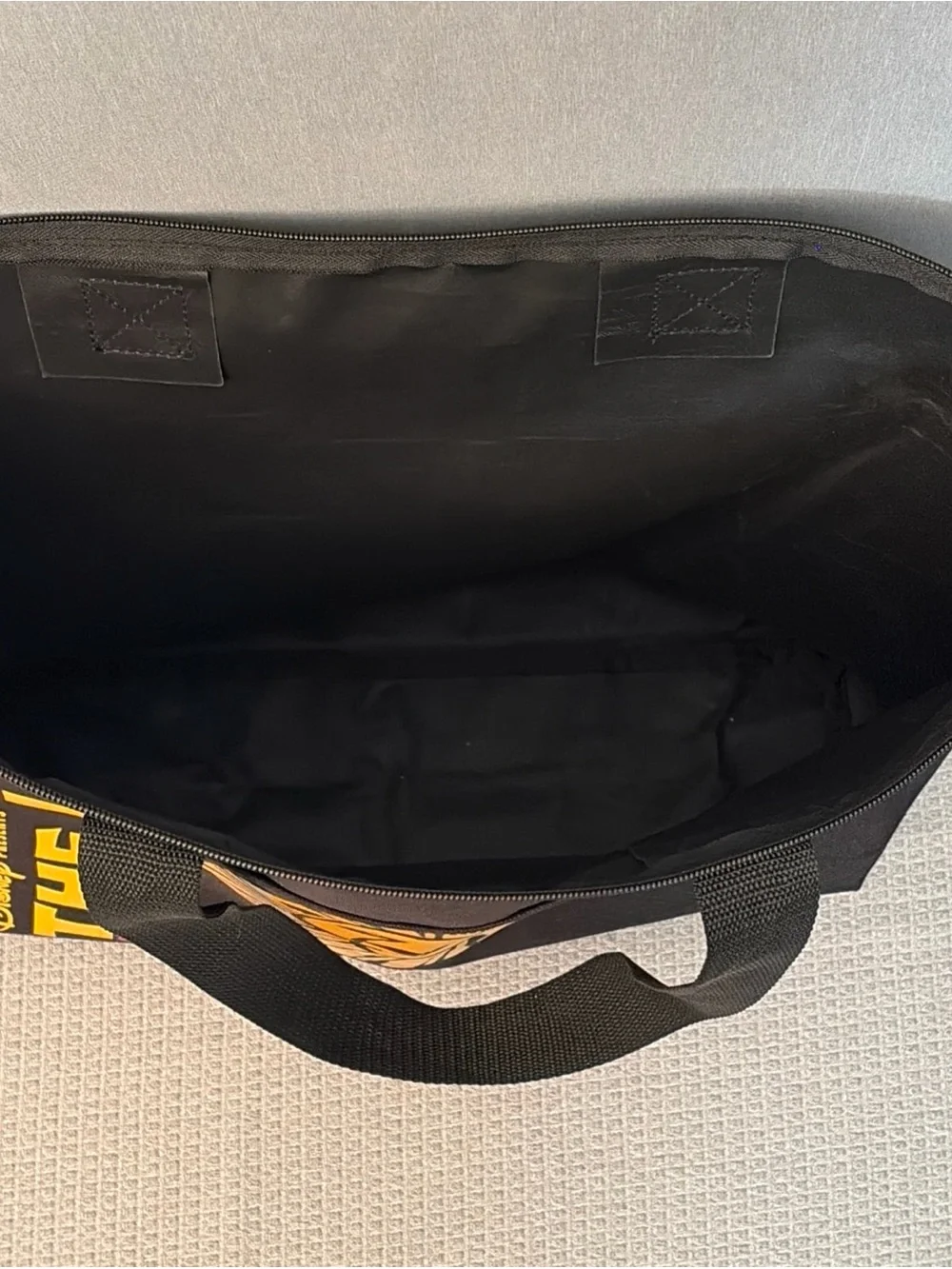 Disney Black Tote with Yellow Lion King Graphic